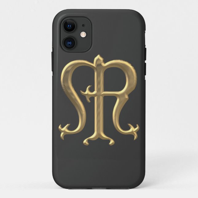 Coques Case-Mate iPhone Symbole "3-D" d'or de la Vierge Marie (Dos)