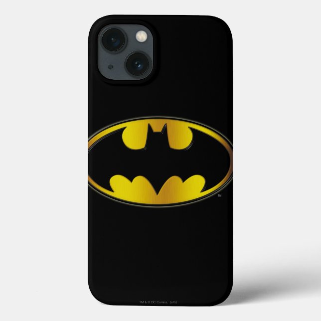 Coques Case-Mate iPhone Symbole Batman | Logo de dégradé ovale (Verso)
