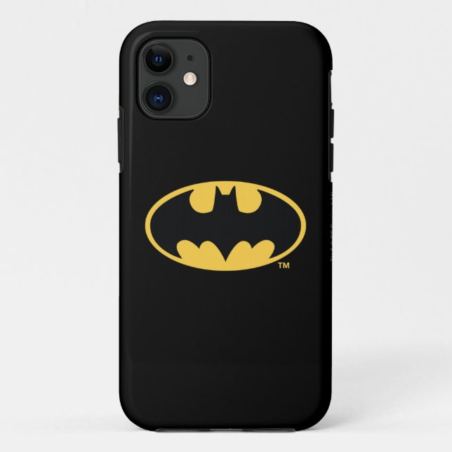 Coques Case-Mate iPhone Symbole Batman | Logo ovale (Dos)