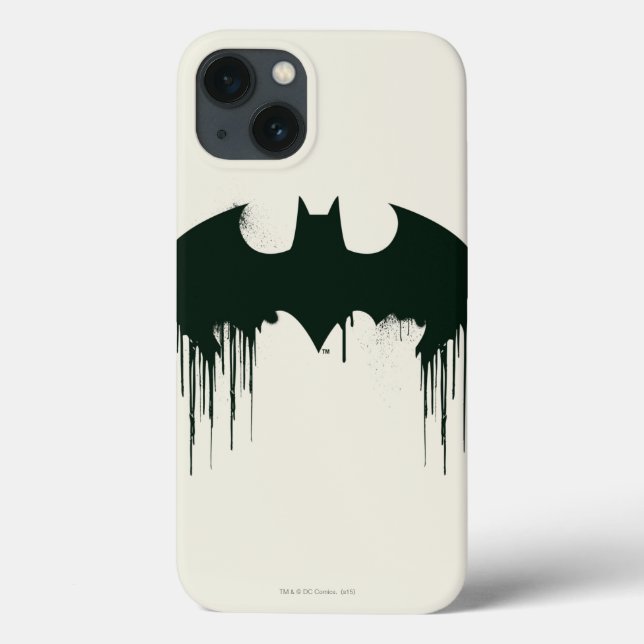 Coques Case-Mate iPhone Symbole Batman | Logo Spraypaint (Verso)