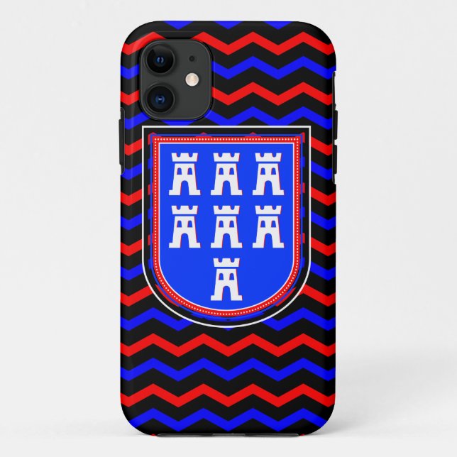 Coques Case-Mate iPhone SYMBOLE Bleu Rouge Saxon (Dos)