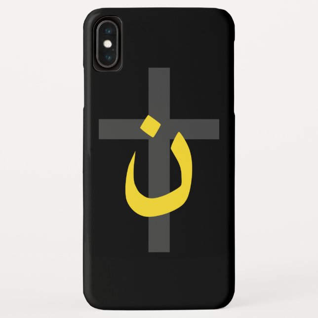 Coques Case-Mate iPhone Symbole chrétien Nazaréen Solidarité Croix Bold (Dos)