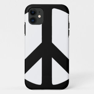 COQUE iPhone 11 SYMBOLE CLASSIQUE DE LA PAIX NOIRE