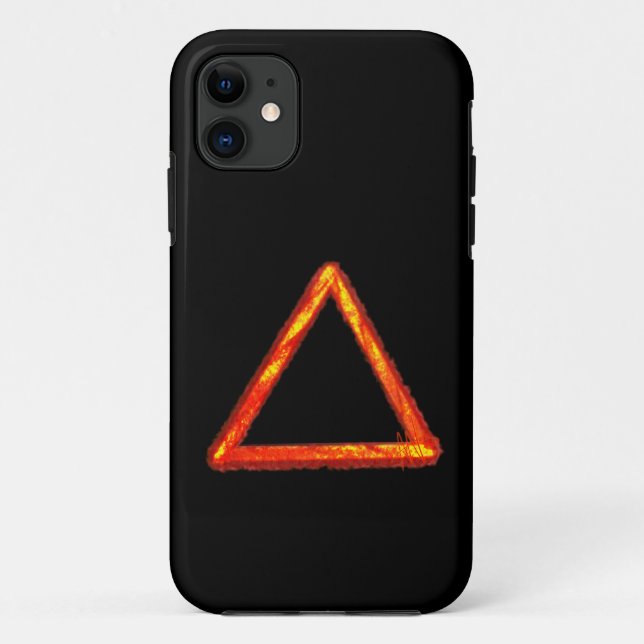 Coques Case-Mate iPhone Symbole d'alchimie d'élément de feu lame (Dos)
