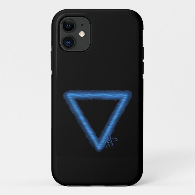 Coques Case-Mate iPhone Symbole d'alchimie des éléments d'eau ondulée (Dos)