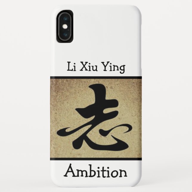 Coques Case-Mate iPhone Symbole d'AMBITION chinois personnalisé (Dos)