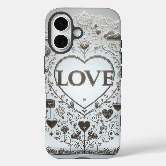 Coques Case-Mate iPhone Symbole d'amour transparent Crystal (Verso)