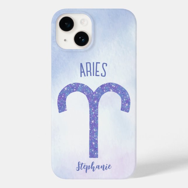 Coques Case-Mate iPhone SYMBOLE D'Astrologie Pretty Aries Personnalisé Pur (Verso)