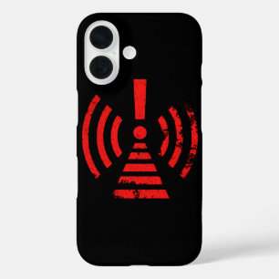 Coque Pour iPhone 16 Symbole d'avertissement de rétention d'énergie rét