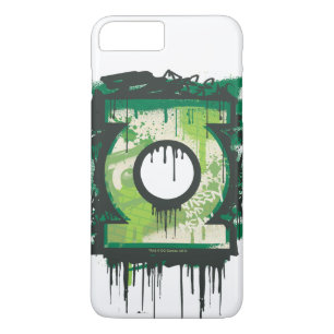 Coque iPhone 7 Plus Symbole de graffiti à lanterne verte