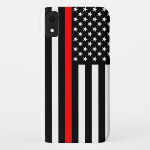 Coque Case-Mate Pour iPhone Symbole de la ligne rouge mince du drapeau américa