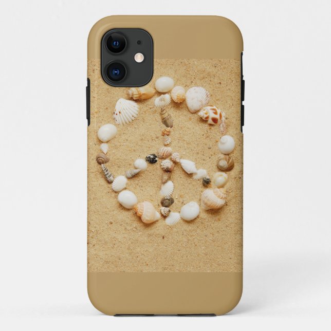 Coques Case-Mate iPhone Symbole de paix du minuscule coquillage (Dos)