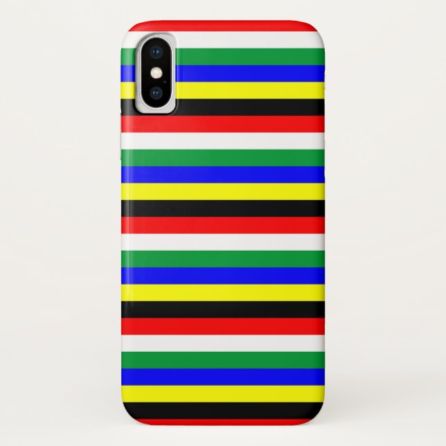 Coques Case-Mate iPhone Symbole des lignes du drapeau sud-africain (Dos)