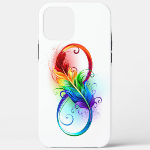 Case-Mate iPhone Case Symbole d'infini avec plume arc-en-ciel