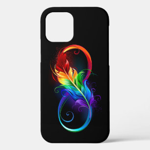 Case-Mate iPhone Case Symbole d'infini avec plume arc-en-ciel