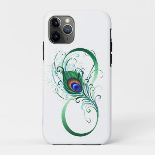 Case-Mate iPhone Case Symbole d'infini avec plume de paon