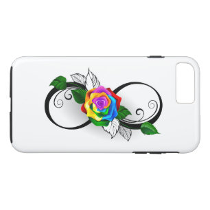 Case-Mate iPhone Case Symbole d'infini avec Rose arc-en-ciel