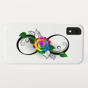 Case-Mate iPhone Case Symbole d'infini avec Rose arc-en-ciel