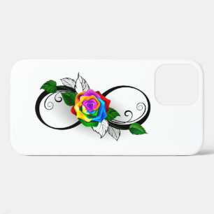 Case-Mate iPhone Case Symbole d'infini avec rose arc-en-ciel