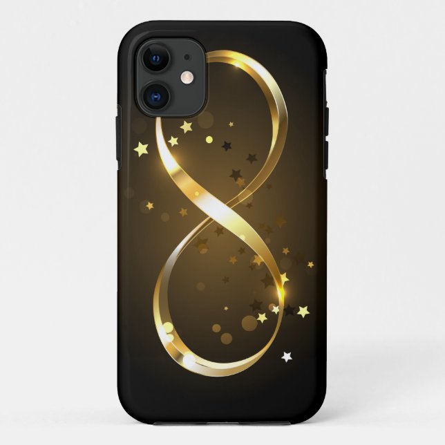Coques Case-Mate iPhone Symbole d'infini doré (Dos)