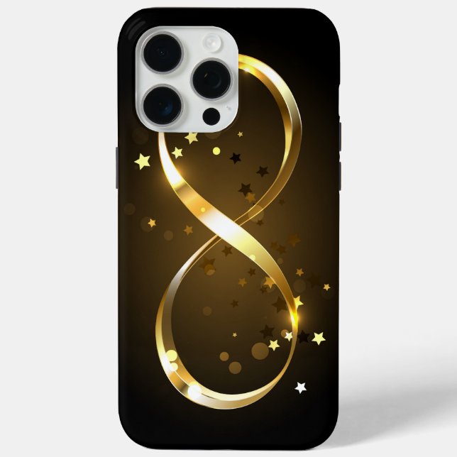 Coques Case-Mate iPhone Symbole d'infini doré (Verso)
