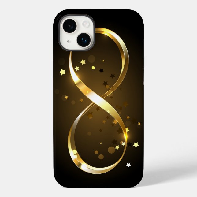 Coques Case-Mate iPhone Symbole d'infini doré (Verso)