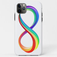 Symbole d'infinité arc-en-ciel stratifié