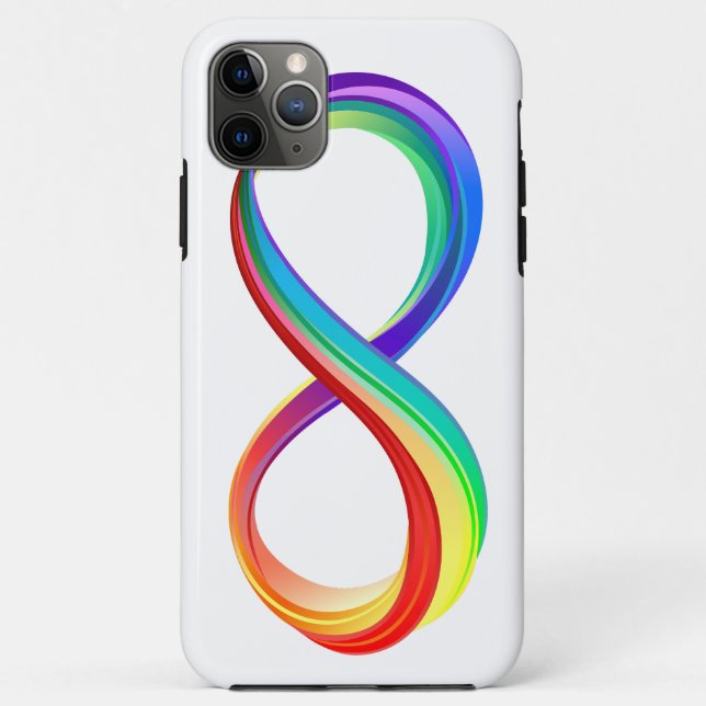 Coques Case-Mate iPhone Symbole d'infinité arc-en-ciel stratifié (Dos)