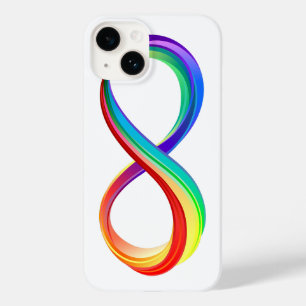 Coque Case-Mate iPhone Symbole d'infinité arc-en-ciel stratifié