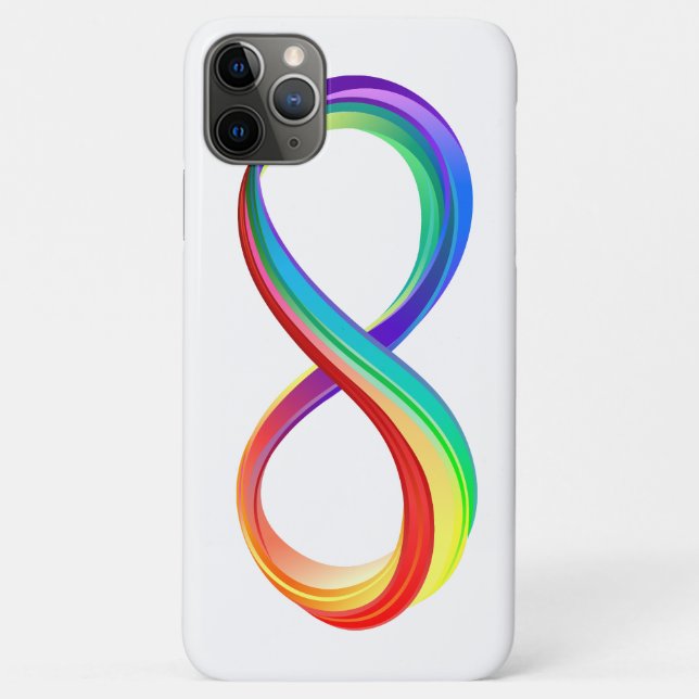 Coques Case-Mate iPhone Symbole d'infinité arc-en-ciel stratifié (Dos)