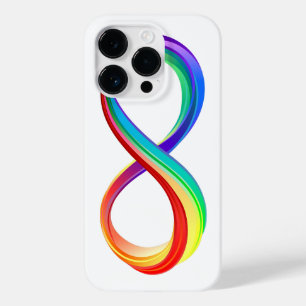Coque Case-Mate iPhone Symbole d'infinité arc-en-ciel stratifié