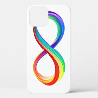 Symbole d'infinité arc-en-ciel stratifié
