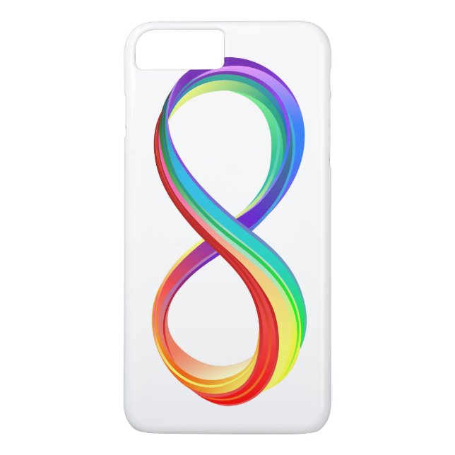 Coques Case-Mate iPhone Symbole d'infinité arc-en-ciel stratifié (Dos)