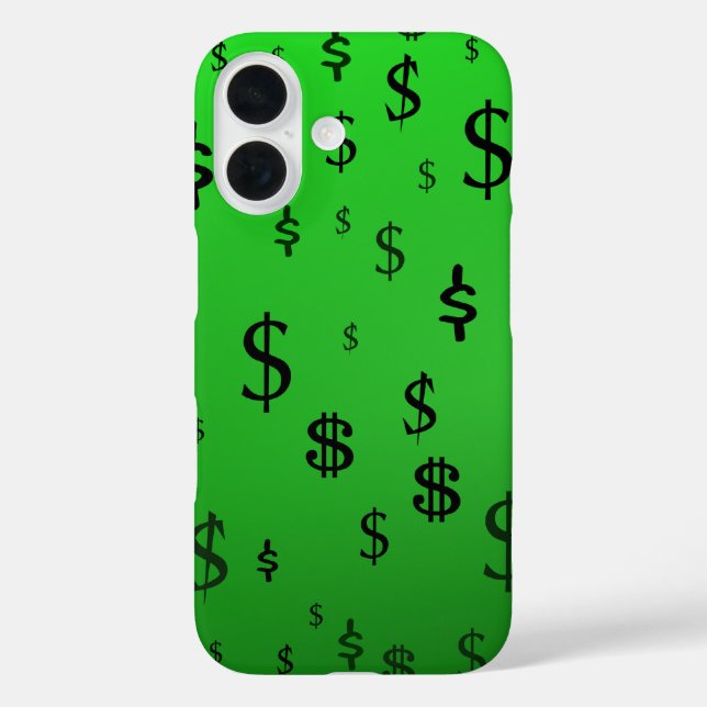 Coques Case-Mate iPhone Symbole Dollar Vert (Verso)