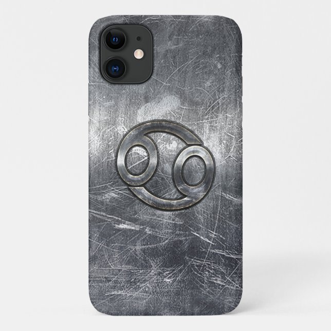 Coques Case-Mate iPhone Symbole du cancer du zodiaque Style industriel (Dos)