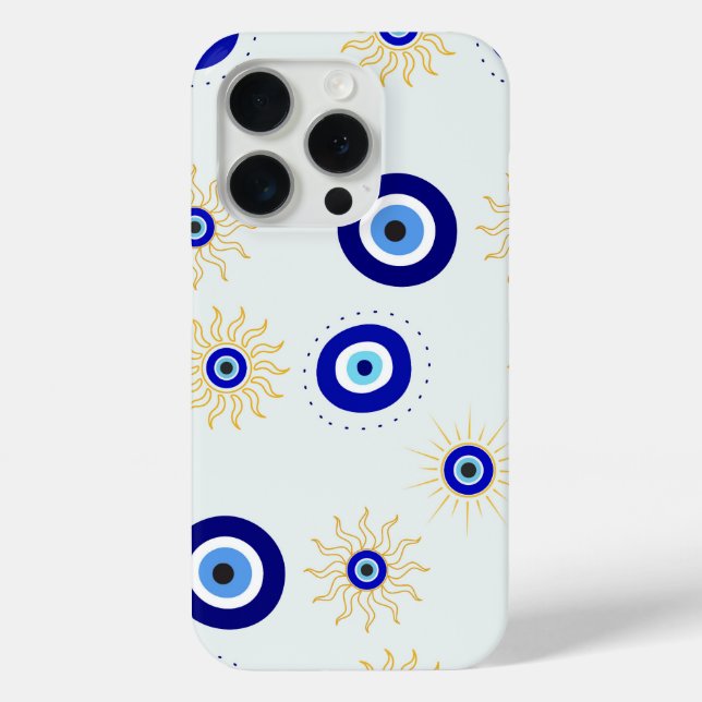 Coques Case-Mate iPhone Symbole du mauvais œil (Verso)