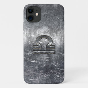 Etui iPhone Case-Mate Symbole du Zodiaque de Libra en acier argenté