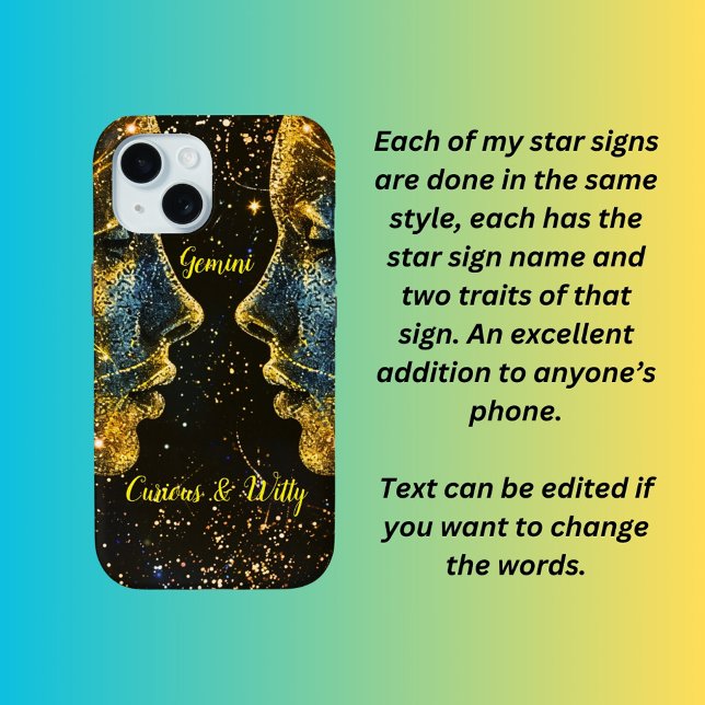 Coques Case-Mate iPhone Symbole étoile de Gemini (Créateur téléchargé)