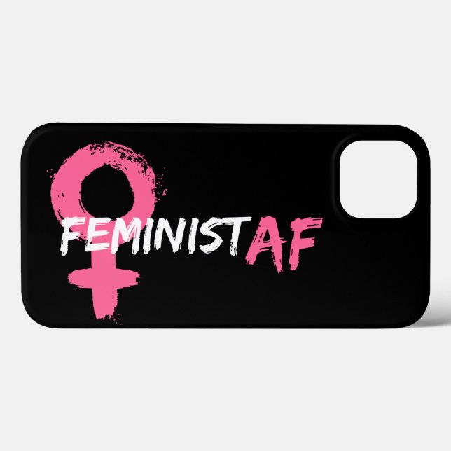 Coques Case-Mate iPhone Symbole féminin féministe AF (Verso (horizontal))
