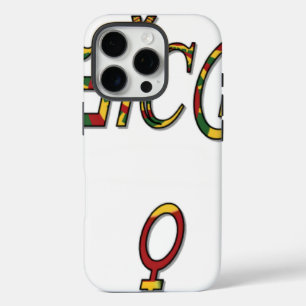 Coques iPhone 16 Pro Symbole féminin inversé "OFFICIAL" Imprimer