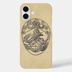 Coque Pour iPhone 16 Plus Symbole Hermaphrodite de Rebis Sepia