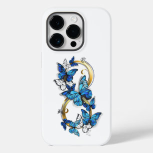 Coque Case-Mate iPhone Symbole infini de papillons Morpho bleus
