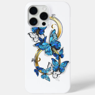 Coque Case-Mate iPhone Symbole infini de papillons Morpho bleus