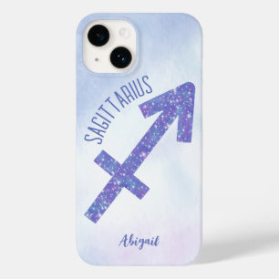 Coque Case-Mate iPhone Symbole joli Sagittarius Personalisé Violet
