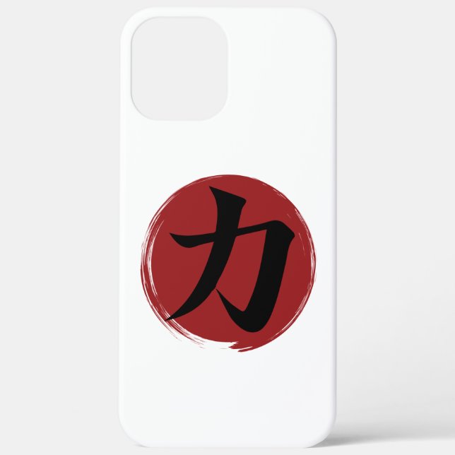 Coques Case-Mate iPhone Symbole kanji force Calligraphie japonaise (Verso)