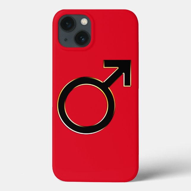 Coques Case-Mate iPhone Symbole masculin (Verso)