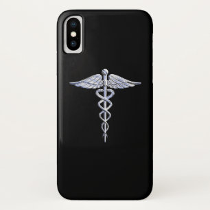 Etui iPhone Case-Mate Symbole Médicale Caduceus sur le noir