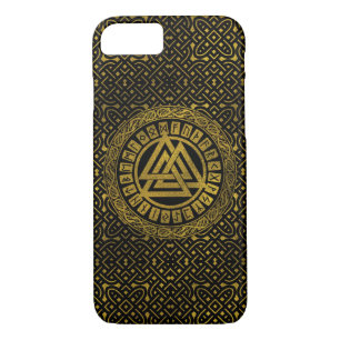 Case-Mate iPhone Case Symbole métallique de Valknut d'or