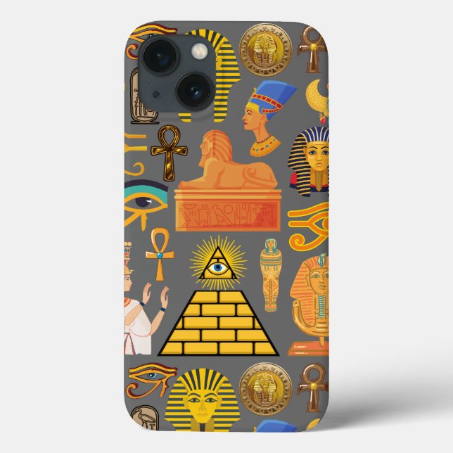 Coques Case-Mate iPhone Symbole motif Hiéroglyphe égyptien antique (Verso)