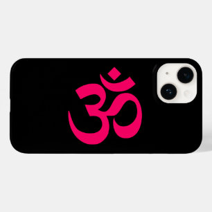 Coque Case-Mate iPhone Symbole Om noir et rose